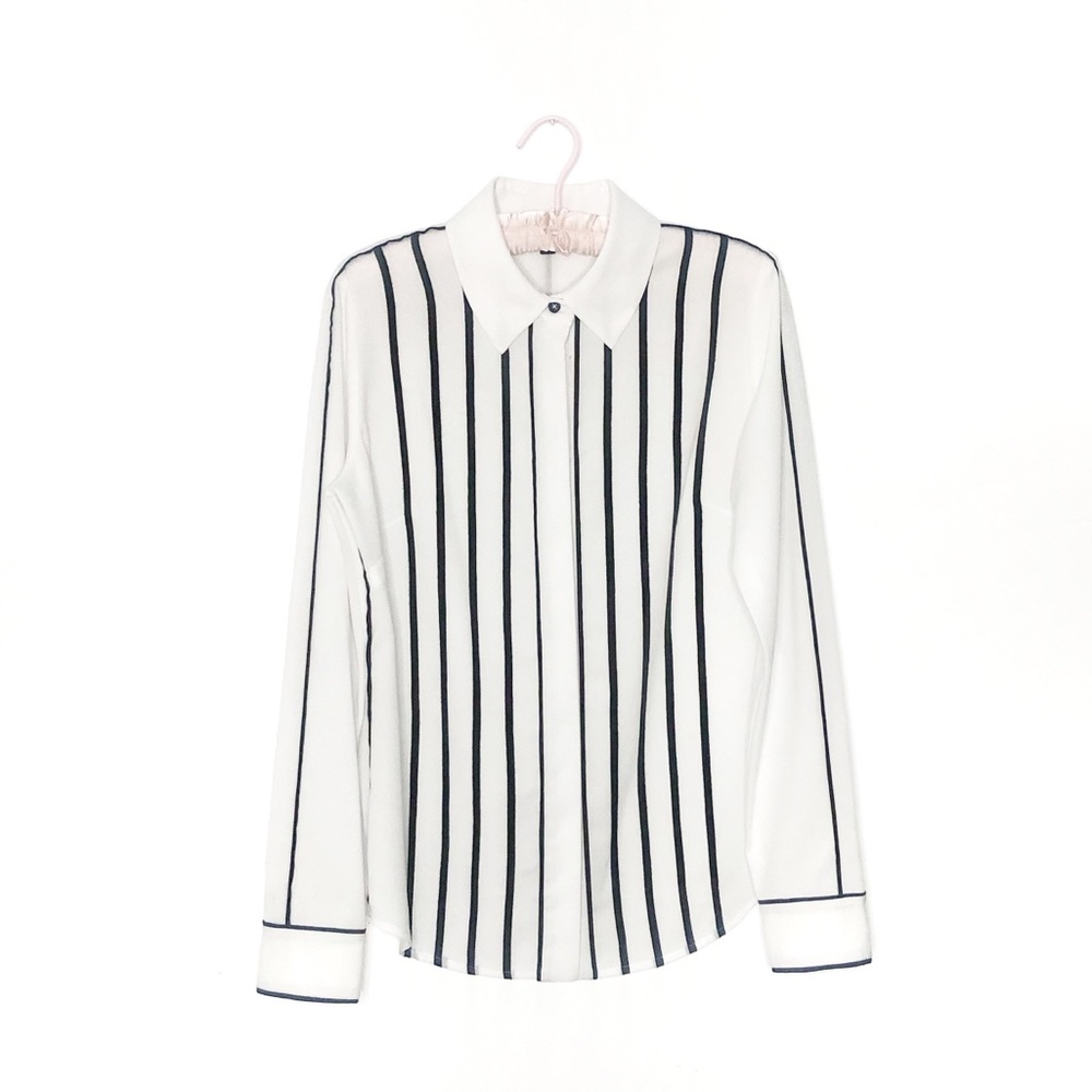 Pink Tartan | Striped Blouse